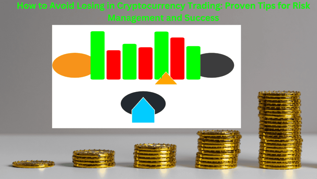 How to Avoid Losing in Cryptocurrency Trading - Proven Tips for Risk Management and Success with Bitcoin, Ethereum, and Ripple icons and risk management visuals.