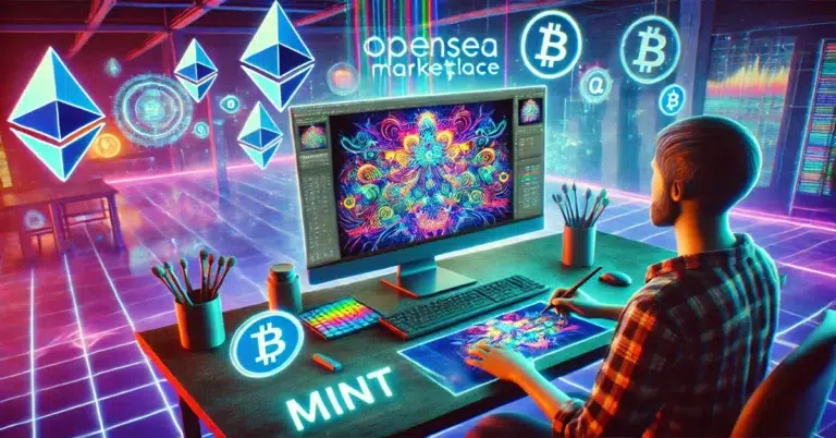 step by step guide on how to create and sell nft art online